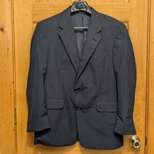 Hart Schaffner Marx Gold Trumpeter 39S Navy Blue Blazer Jacket Sport Coat Wool